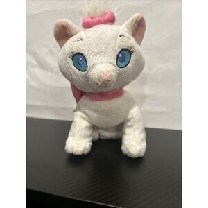 Disney Aristocats Marie White Cat Plush 7 Inch Stuffed Animal Just Play‎